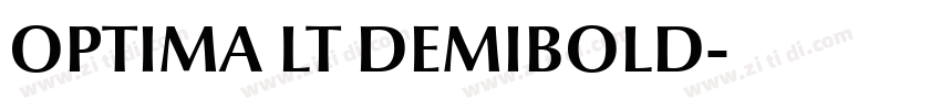 OPTIMA LT DEMIBOLD字体转换